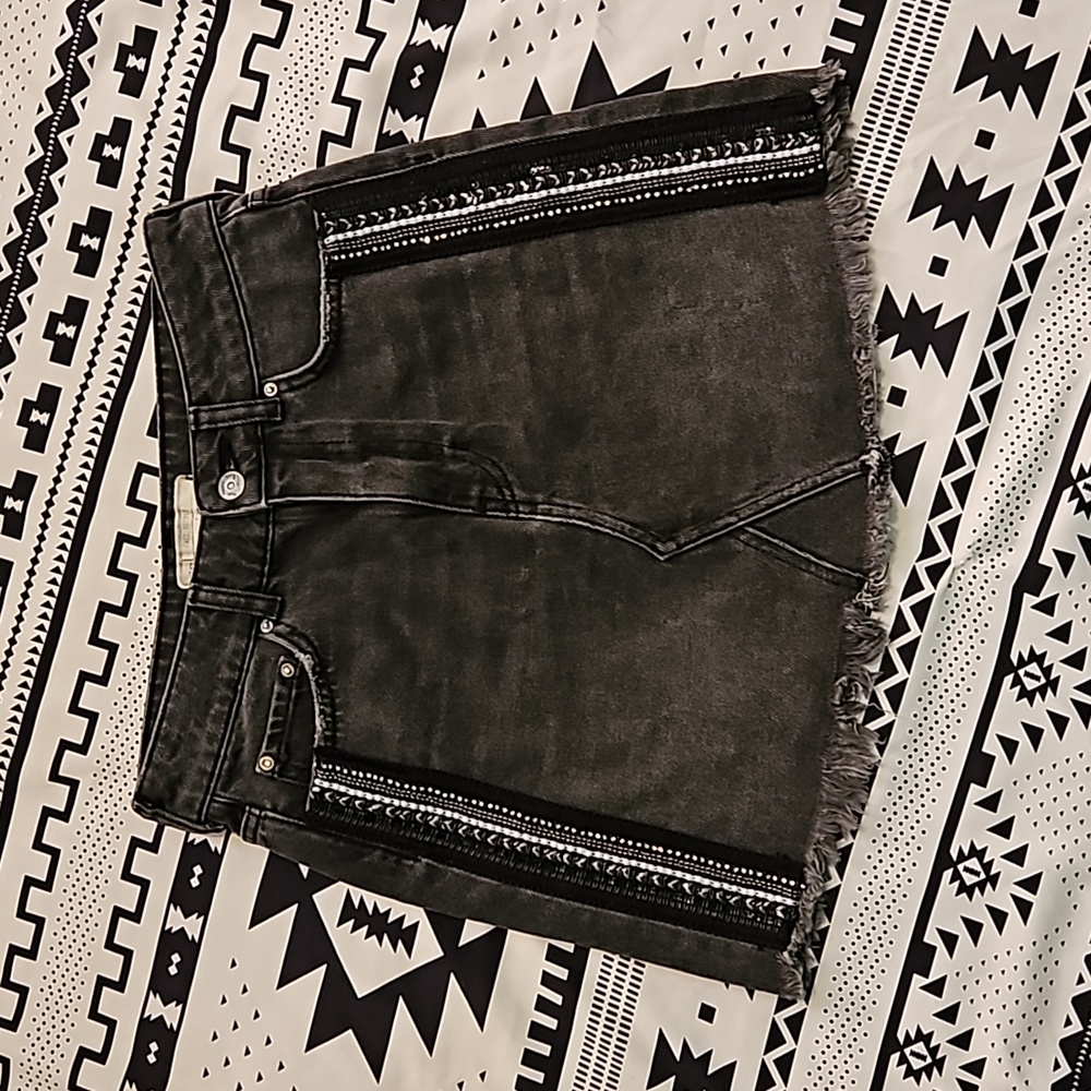 Free People Jean Skirt